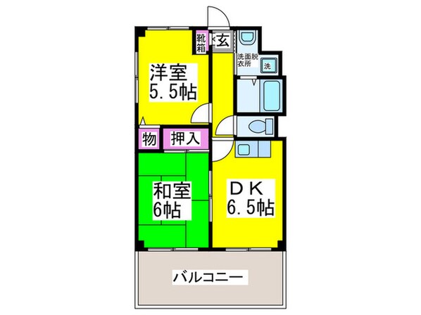 フレンドビラ三国ヶ丘の物件間取画像